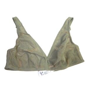 Hanro Bra Martha Lace Soft Cup Unlined Green Triangle Wire Free